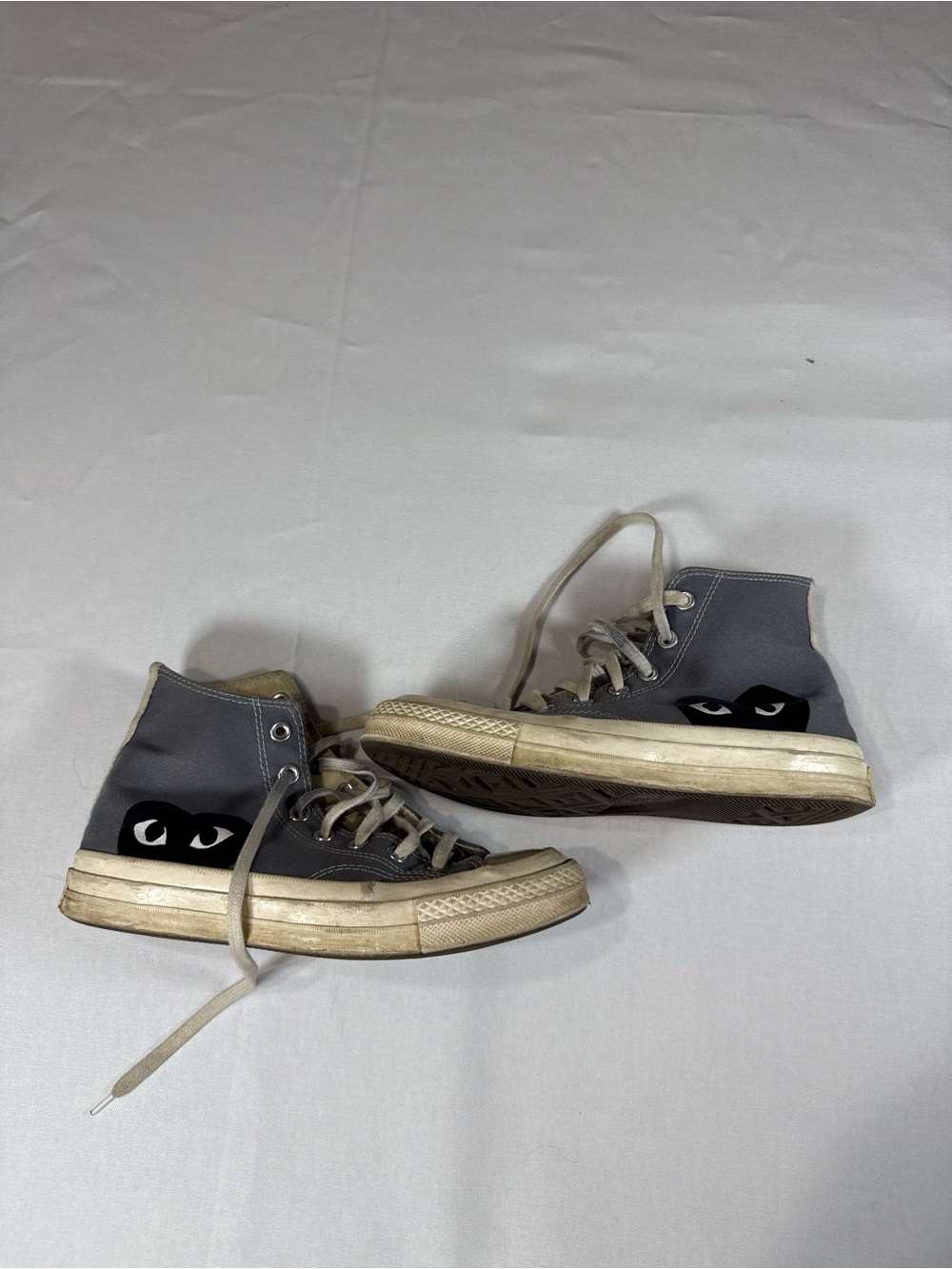 Converse x Comme des Garçons PLAY Chuck 70 High Steel Grey Shoes Sneakers